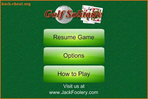 Golf Solitaire screenshot