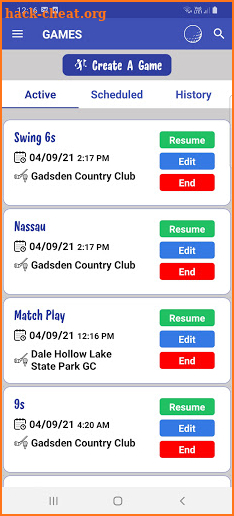 Golfputz App screenshot