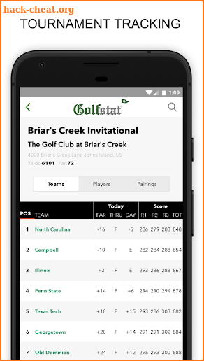 Golfstat Live screenshot