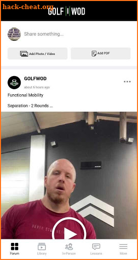 GolfWOD screenshot