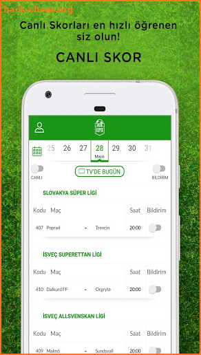 GollerCepte Canlı Skor screenshot