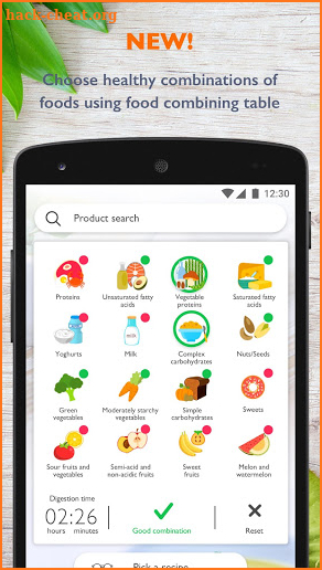 Good Food - Food Combining & Healthy Recipes screenshot