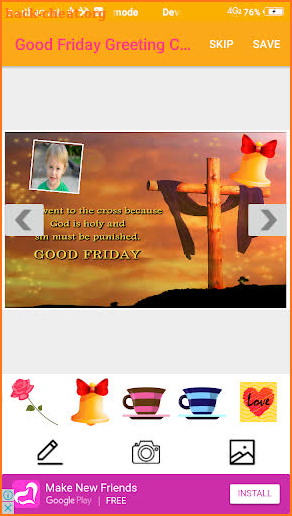 Good Friday Greeting Cards Maker For Greetings screenshot