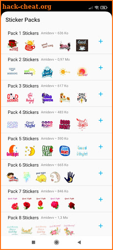 Good Morning Good Night Stickers WAStickerApps screenshot