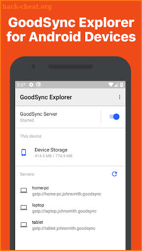 GoodSync Explorer screenshot