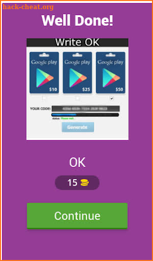 Google Gift Card Generator screenshot