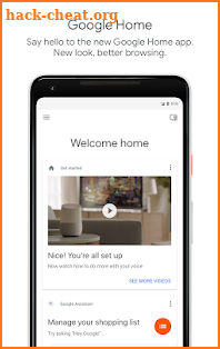 Google Home screenshot