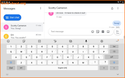 Google Messages for Tablets - Unofficial screenshot