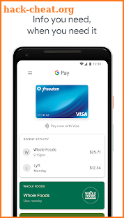 Google Pay screenshot