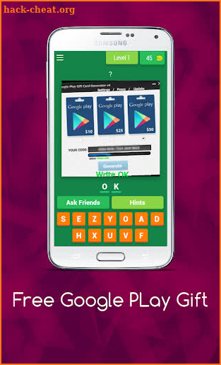 Google PLay Gift Generator screenshot