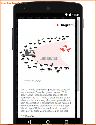 Goose Hunting App & Diagrams screenshot