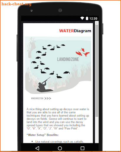 Goose Hunting App & Diagrams screenshot