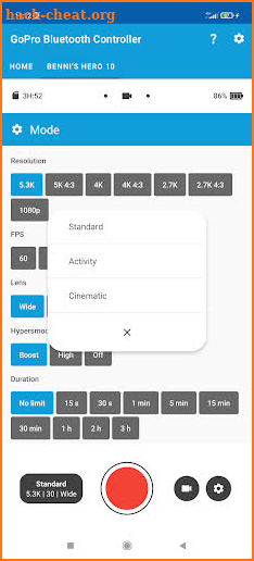 GoPro Bluetooth Remote screenshot