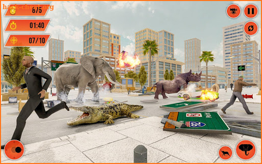 Gorilla City Rampage :Animal Attack Game Free screenshot