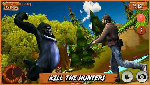 Gorilla Rampage Game 🦍 Wild Animal Harambe Game screenshot