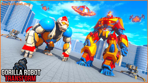 Gorilla Robot Car Transform War: Space Robot Games screenshot