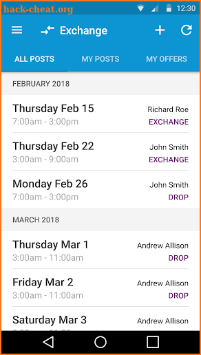 GoSchedule screenshot