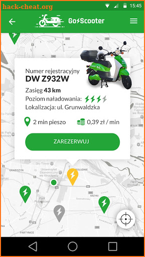 GoScooter - Skutery elektryczne na minuty screenshot