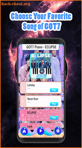 GOT7 Piano Game - ECLIPSE screenshot