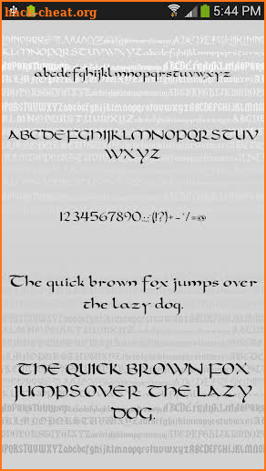 Gothic Fonts for FlipFont Free screenshot