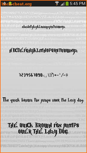 Gothic Fonts for FlipFont Free screenshot