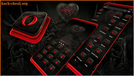 Gothic Machine Heart Launcher Theme screenshot