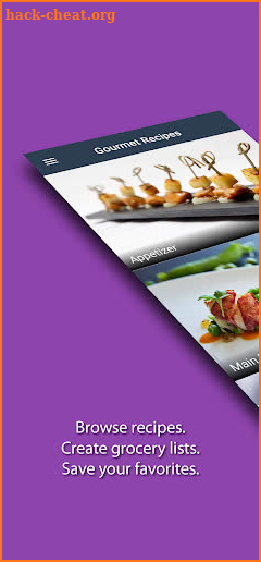 Gourmet Recipes: Fancy Meals screenshot