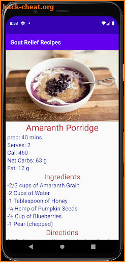 Gout Relief Recipes screenshot