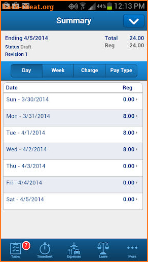 GovCon Time & Expense screenshot