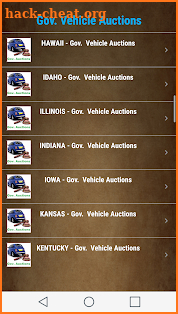 Government  Vehicle Auction  Listings - All States screenshot