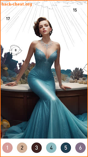 Gown Color by Number Book screenshot