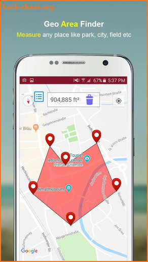 Gps Area Calculator with Level Meter screenshot