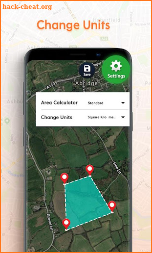 GPS Ares Measurement Calculator screenshot