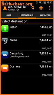 GPS Arrow Navigator PRO screenshot