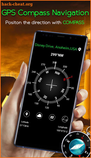 GPS Compass Navigation: GPS Map Direction screenshot