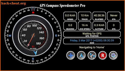 GPS Compass Speedometer Pro screenshot