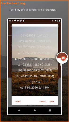 GPS Coordinates Converter Lite screenshot