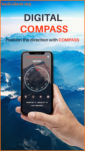 GPS Digital Compass : Maps & Navigation screenshot