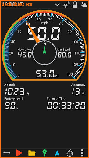 GPS HUD Speedometer Plus screenshot