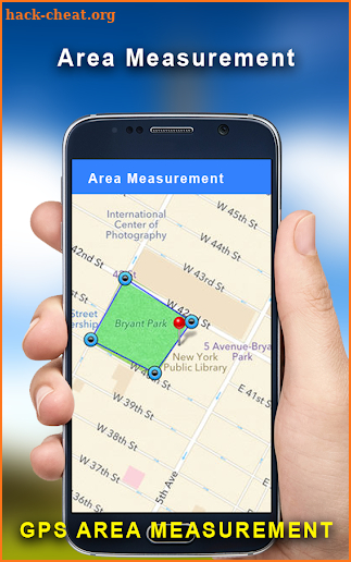 GPS Land Measurement Area Calculator:: Perimeter screenshot