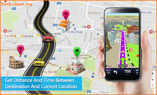 Gps Live Voice Navigation Driving Route Direction screenshot