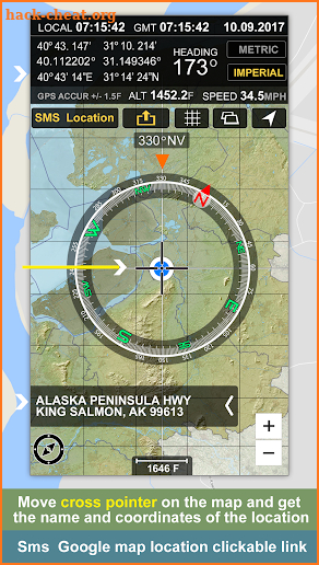 GPS Location Info, SMS Coordinates, Compass + screenshot