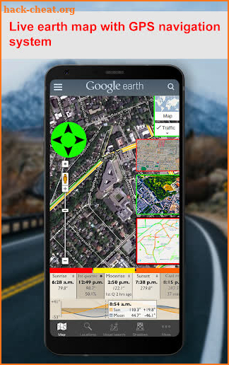 GPS Navigation Earth Map & GPS Direction Tracking screenshot