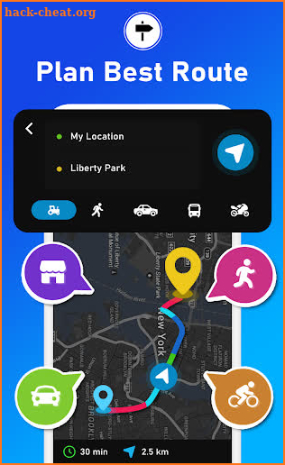 GPS Navigation, Map Direction screenshot