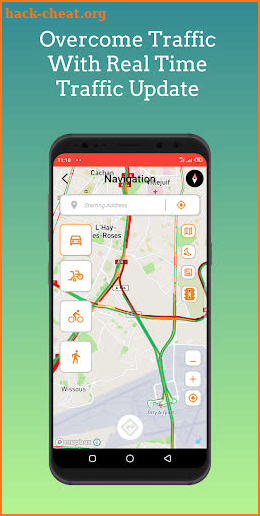 GPS Navigation Route tracker screenshot