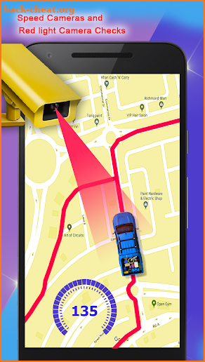 GPS Speed Camera Detector - Radar and Speedometer screenshot