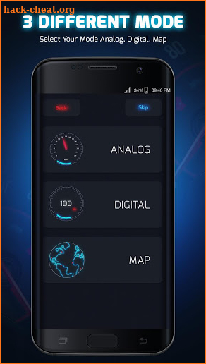 GPS Speedometer & Odometer With Heads Up Display screenshot