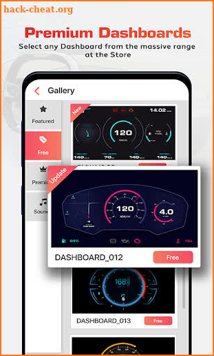 GPS Speedometer OBD2 Car dashboard: Speed limit screenshot