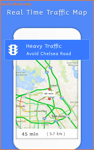 GPS Traffic Alerts Map & Live Navigation Route screenshot