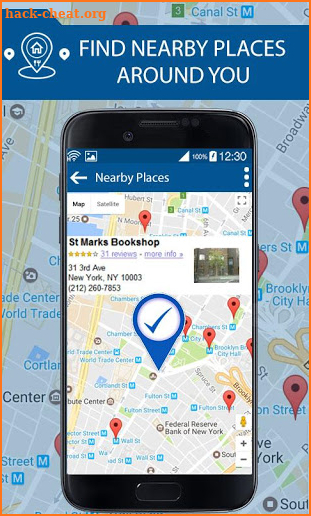 Gps Voice Navigation, Find Route and nearby place screenshot